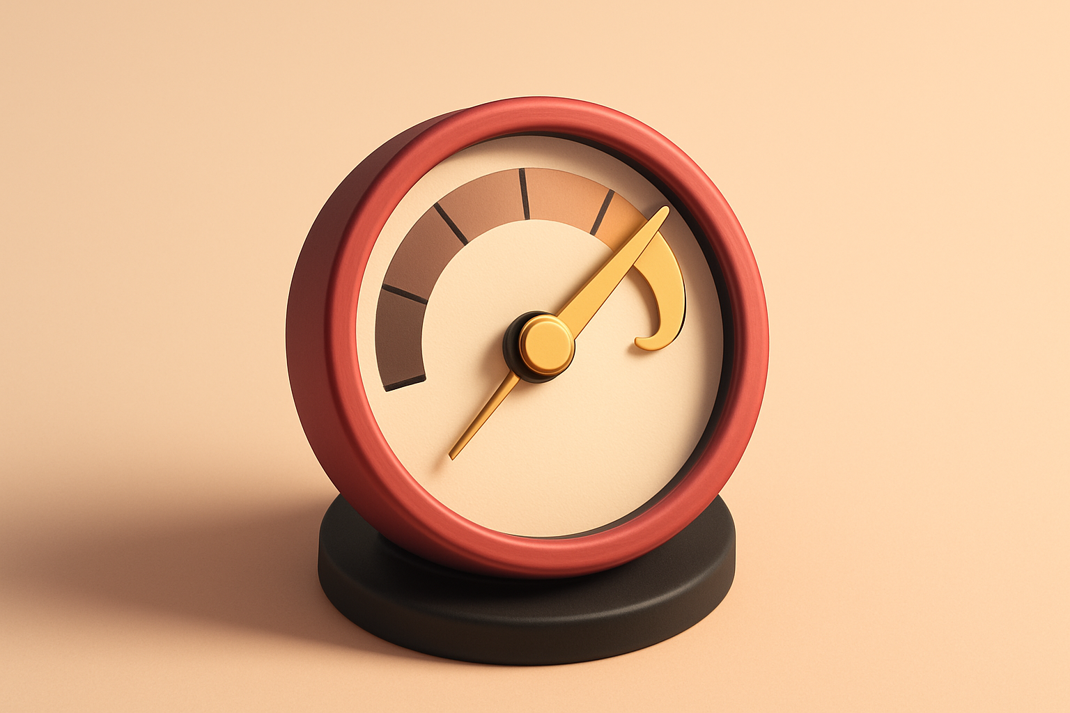 a single gauge dial showing high confidence