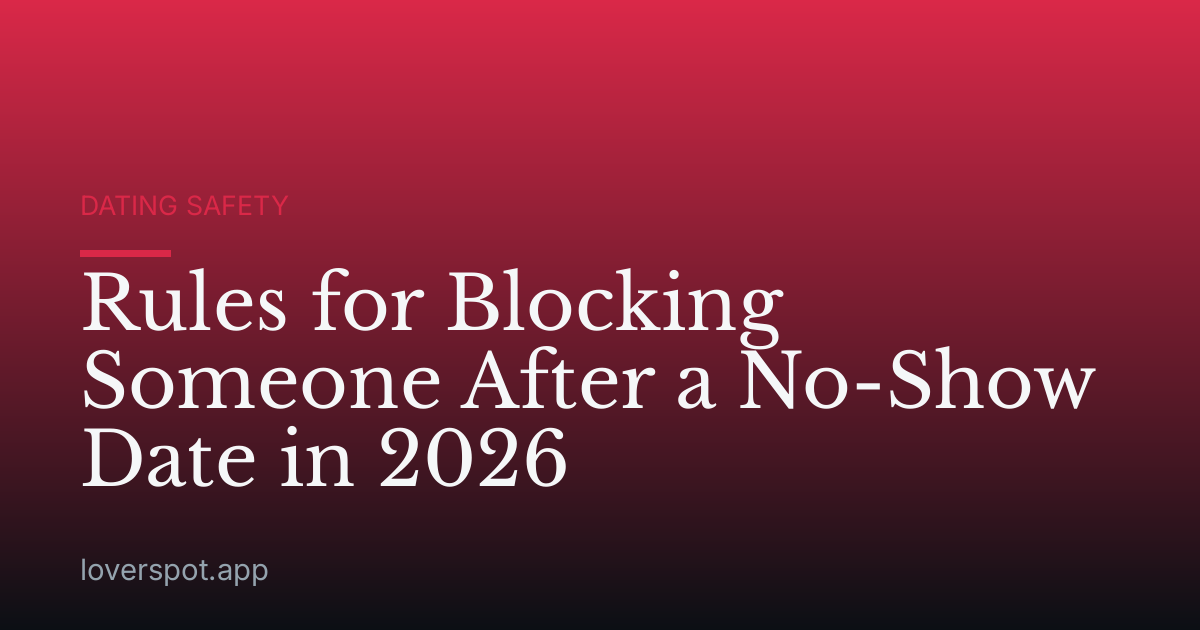Rules for Blocking Someone After a No-Show Date in 2026