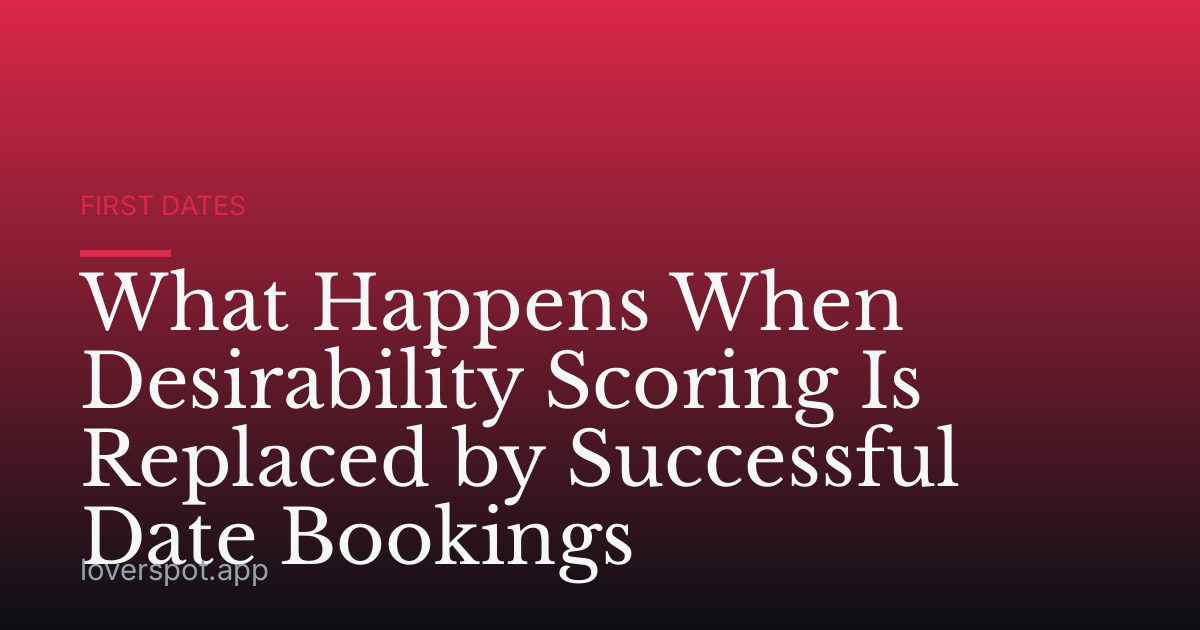 What Happens When Desirability Scoring Is Replaced by Successful Date Bookings