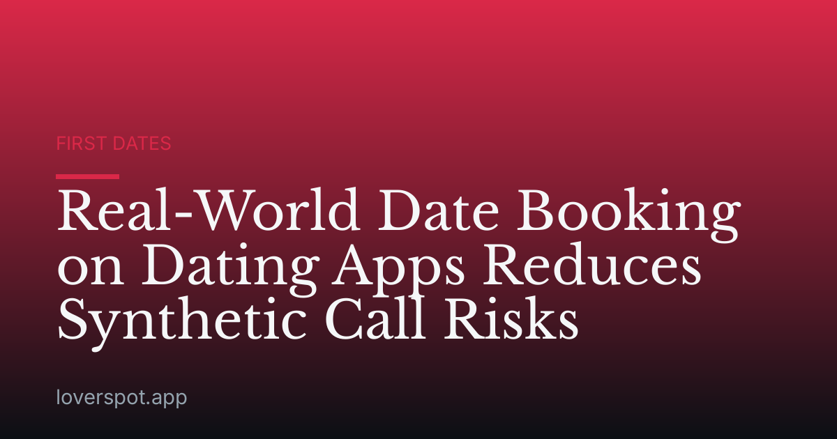 Real-World Date Booking on Dating Apps Reduces Synthetic Call Risks