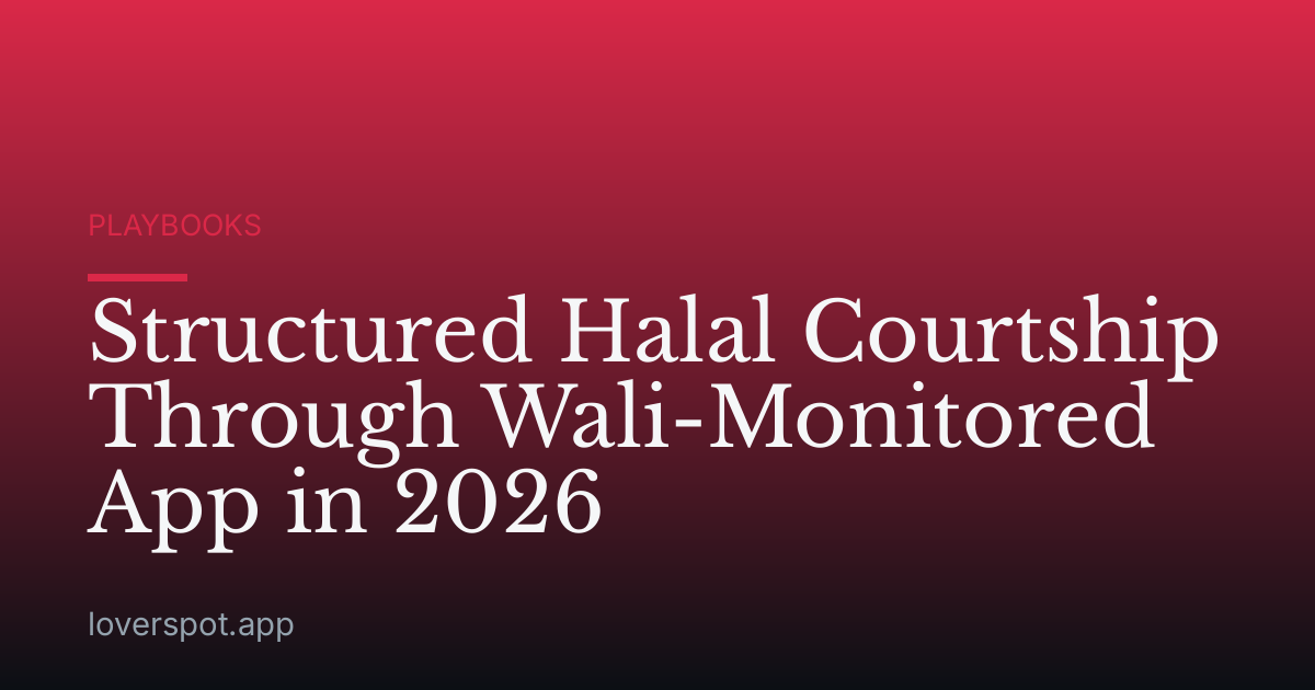 Structured Halal Courtship Through Wali-Monitored App in 2026