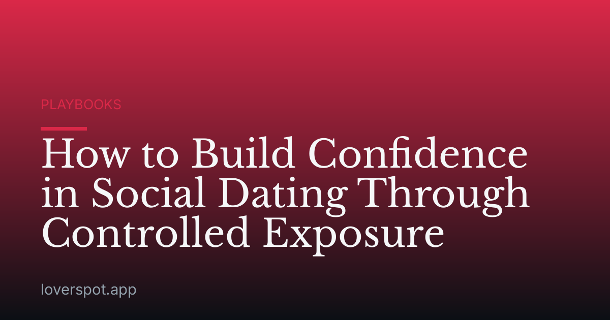 How to Build Confidence in Social Dating Through Controlled Exposure