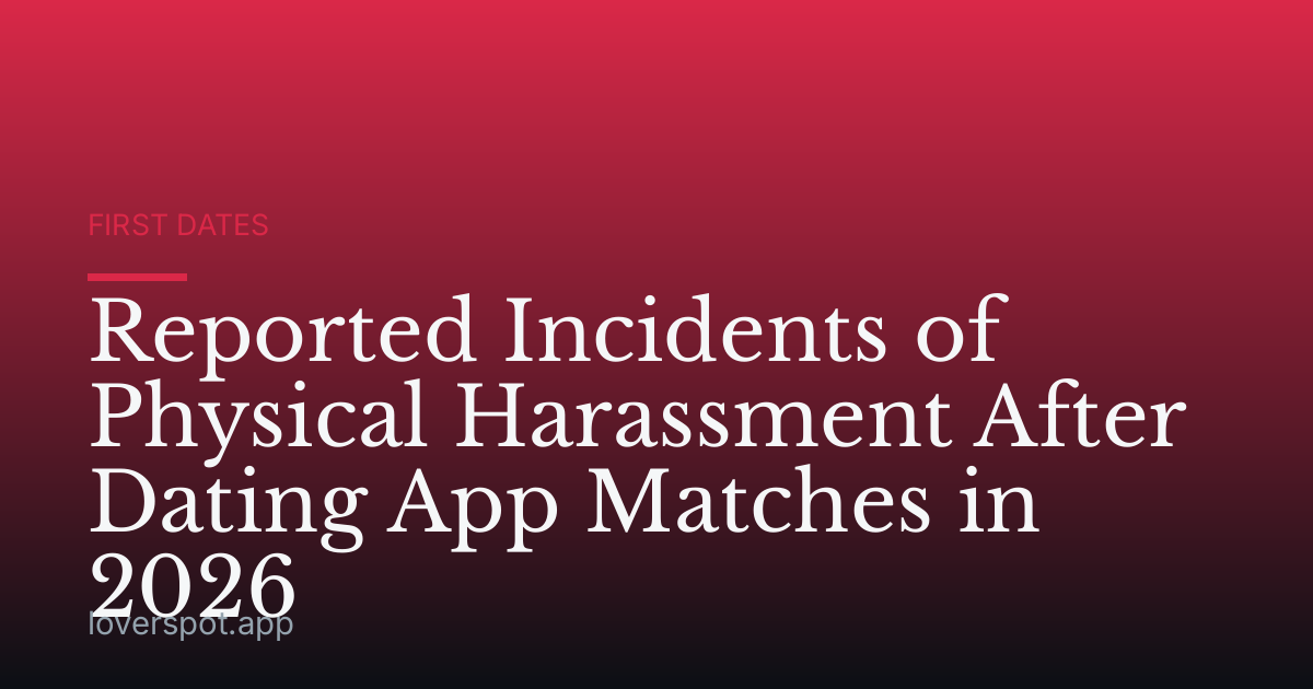 Reported Incidents of Physical Harassment After Dating App Matches in 2026