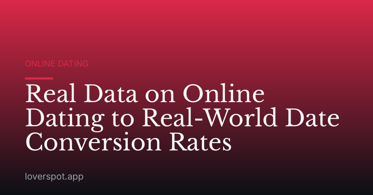 Real Data on Online Dating to Real-World Date Conversion Rates
