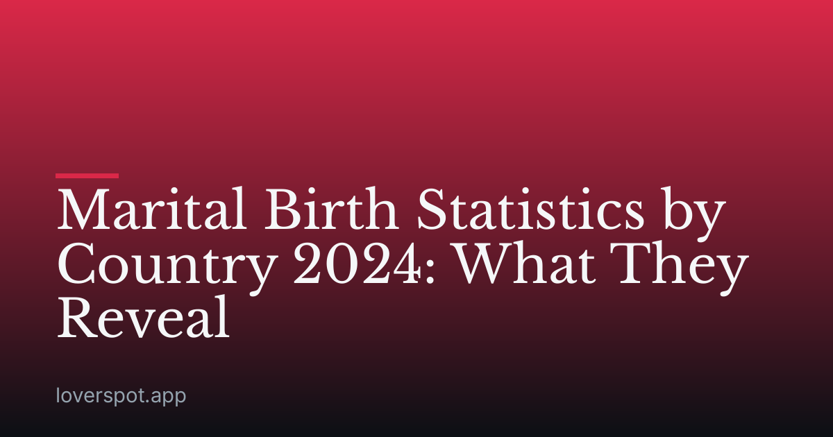 Marital Birth Statistics by Country 2024: What They Reveal