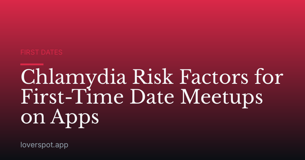 Chlamydia Risk Factors for First-Time Date Meetups on Apps
