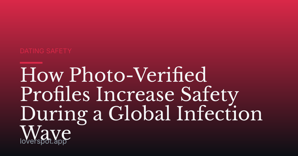 How Photo-Verified Profiles Increase Safety During a Global Infection Wave
