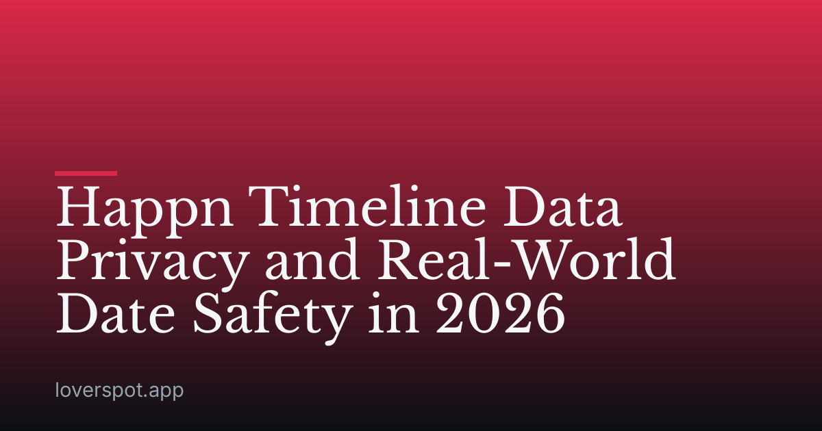 Happn Timeline Data Privacy and Real-World Date Safety in 2026
