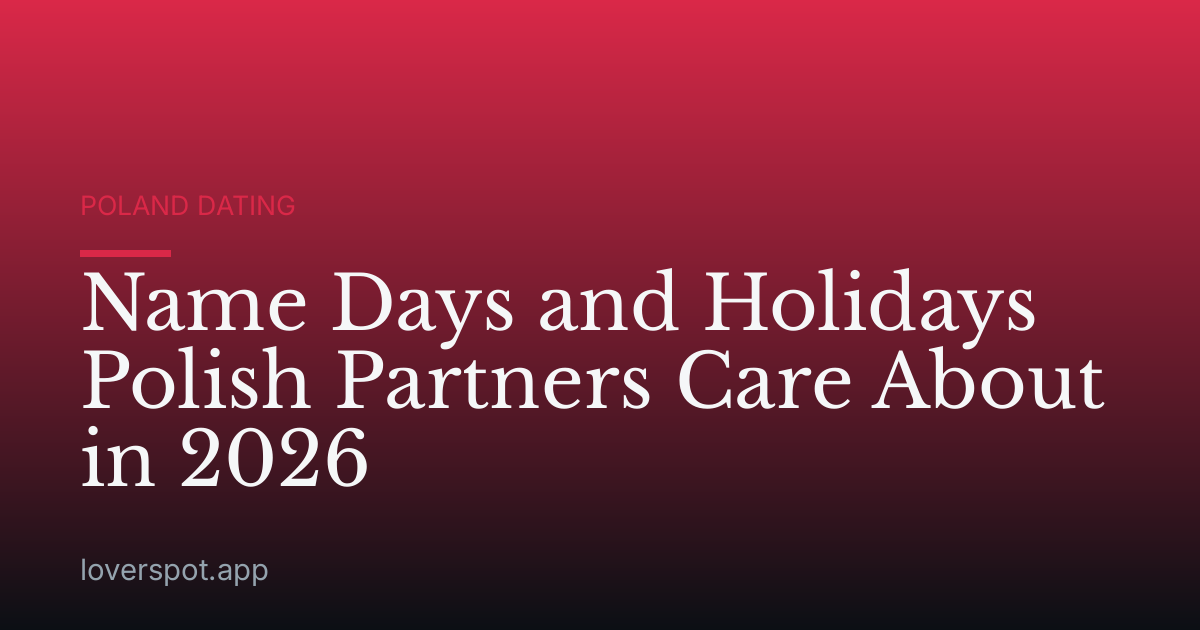 Name Days and Holidays Polish Partners Care About in 2026