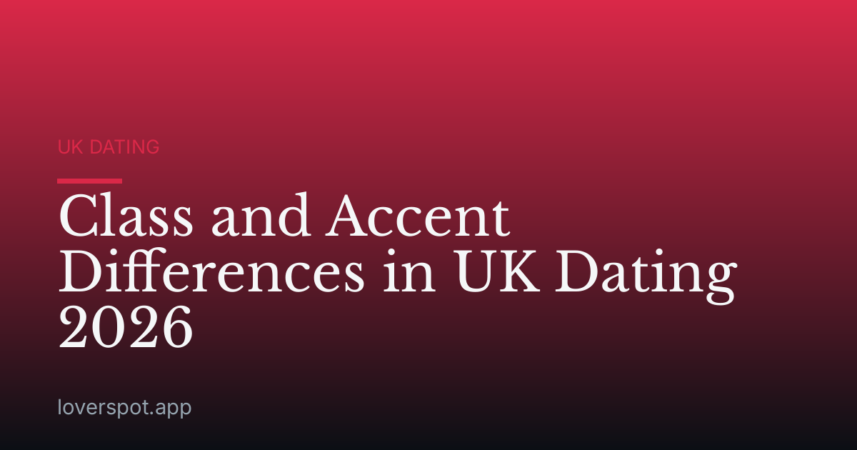 Class and Accent Differences in UK Dating 2026