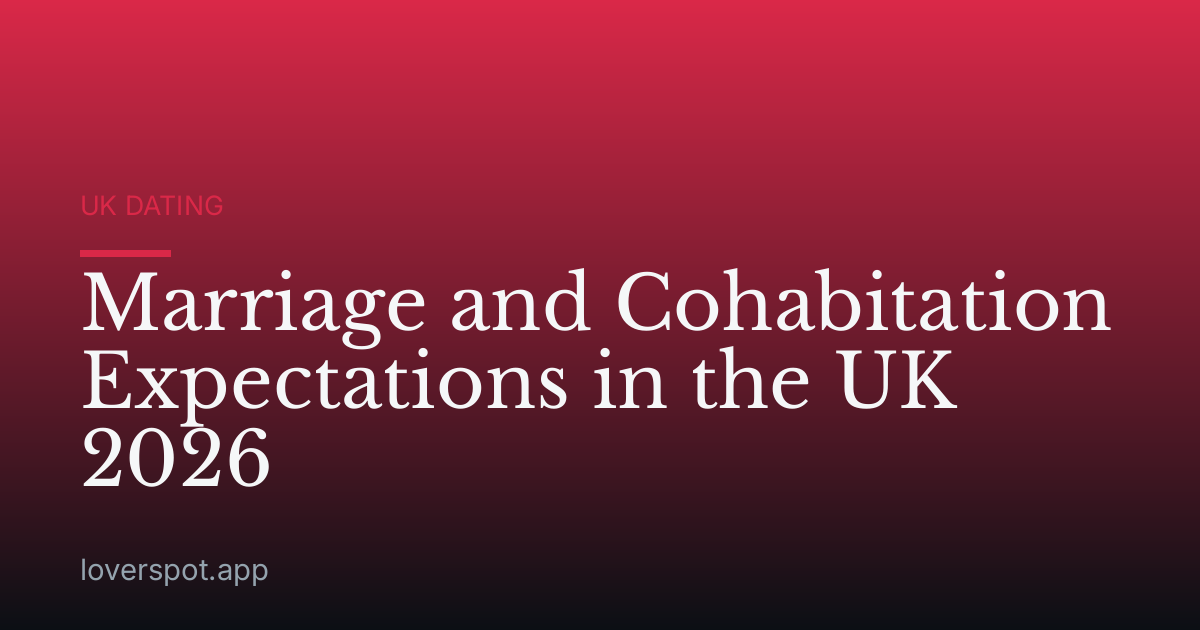 Marriage and Cohabitation Expectations in the UK 2026