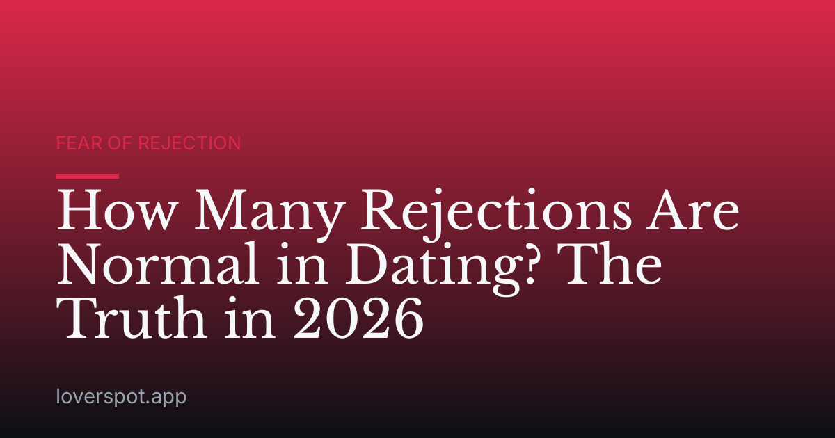 How Many Rejections Are Normal in Dating? The Truth in 2026