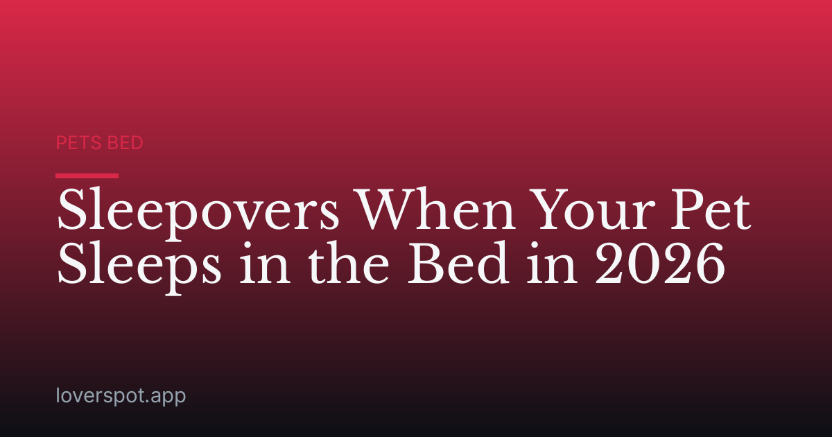 Sleepovers When Your Pet Sleeps in the Bed in 2026