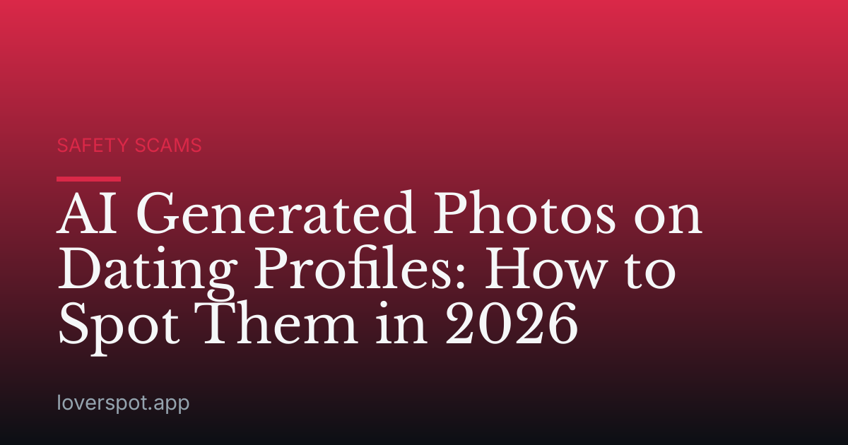 AI Generated Photos on Dating Profiles: How to Spot Them in 2026