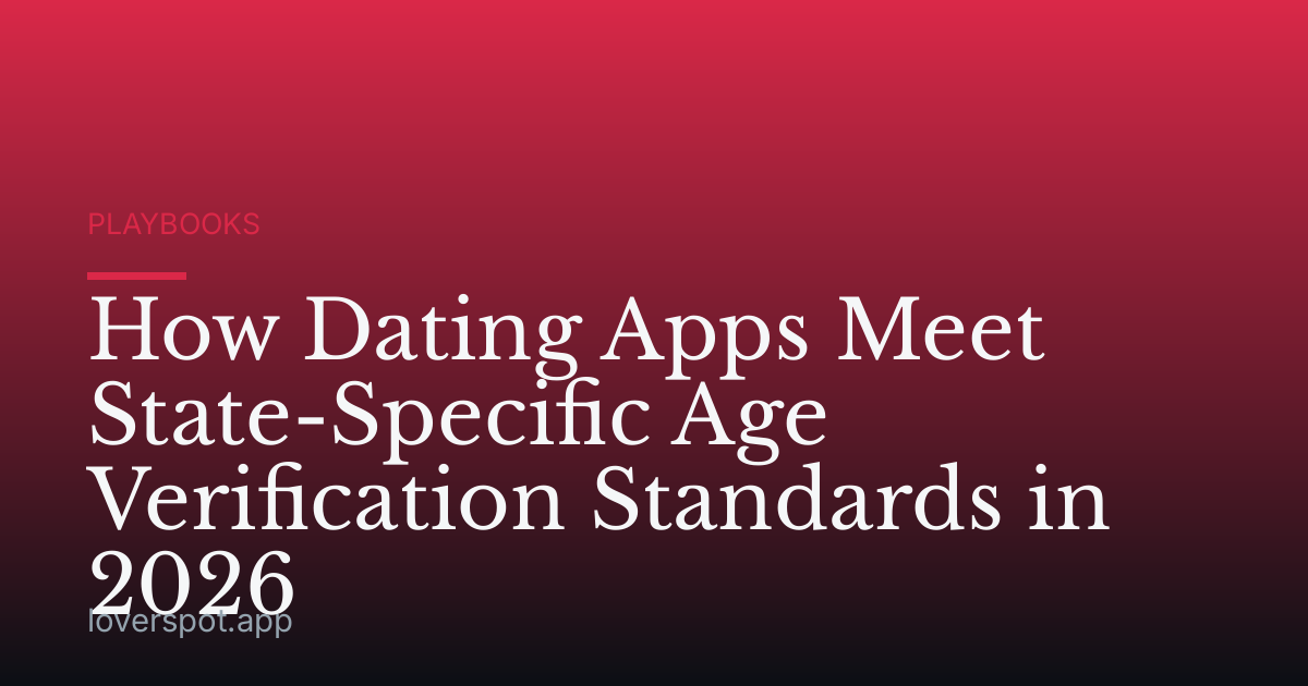 How Dating Apps Meet State-Specific Age Verification Standards in 2026