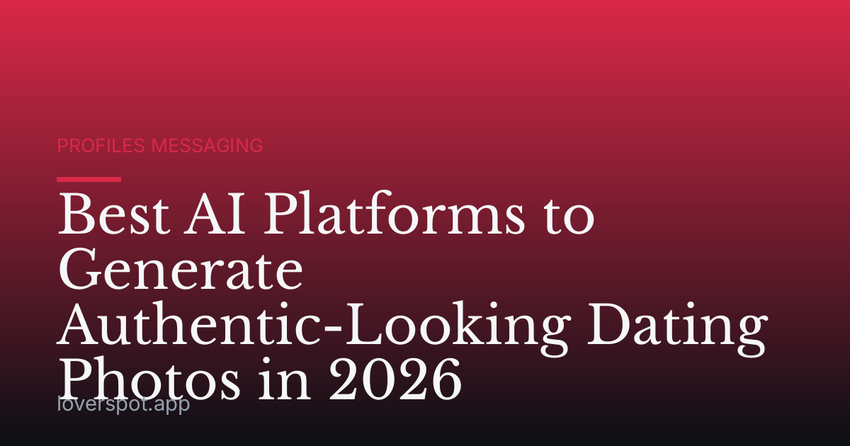 Best AI Platforms to Generate Authentic-Looking Dating Photos in 2026