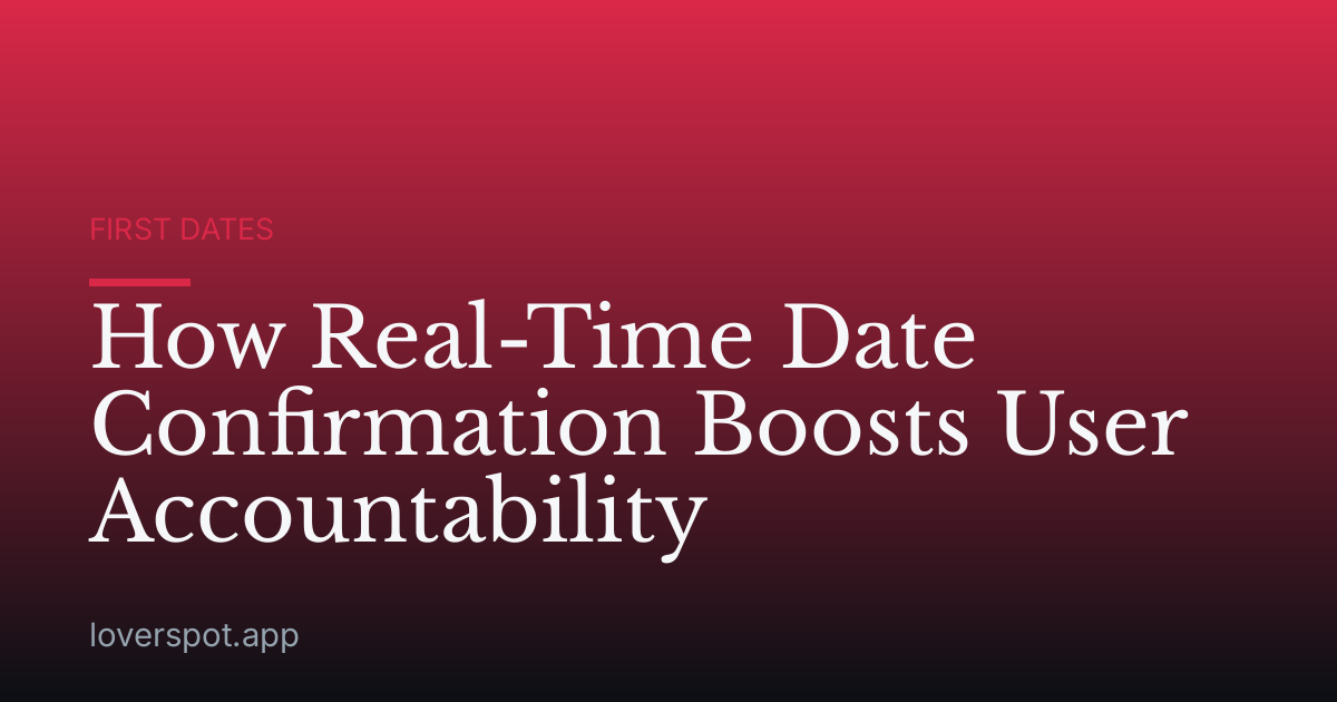 How Real-Time Date Confirmation Boosts User Accountability