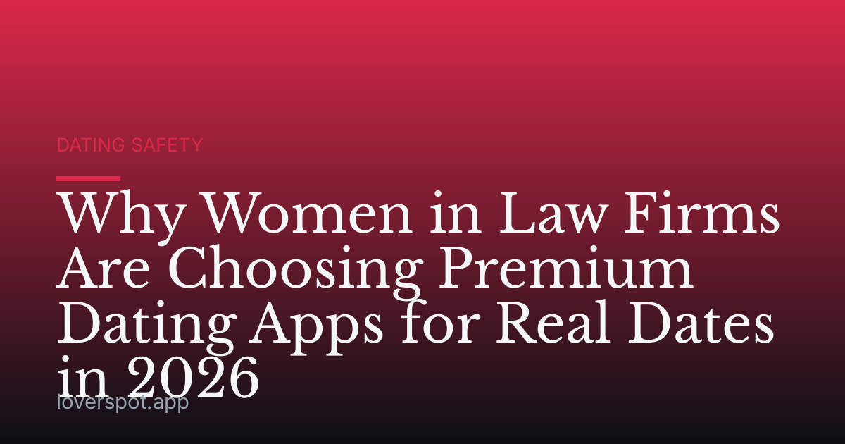 Why Women in Law Firms Are Choosing Premium Dating Apps for Real Dates in 2026