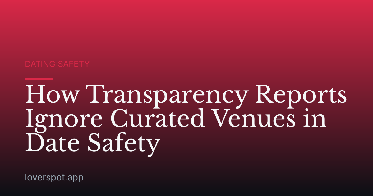 How Transparency Reports Ignore Curated Venues in Date Safety