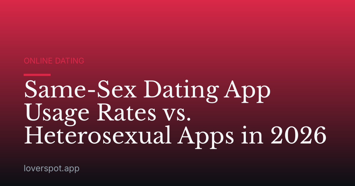 Same-Sex Dating App Usage Rates vs. Heterosexual Apps in 2026