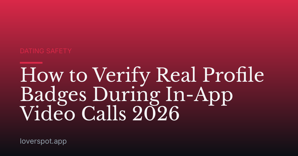 How to Verify Real Profile Badges During In-App Video Calls 2026