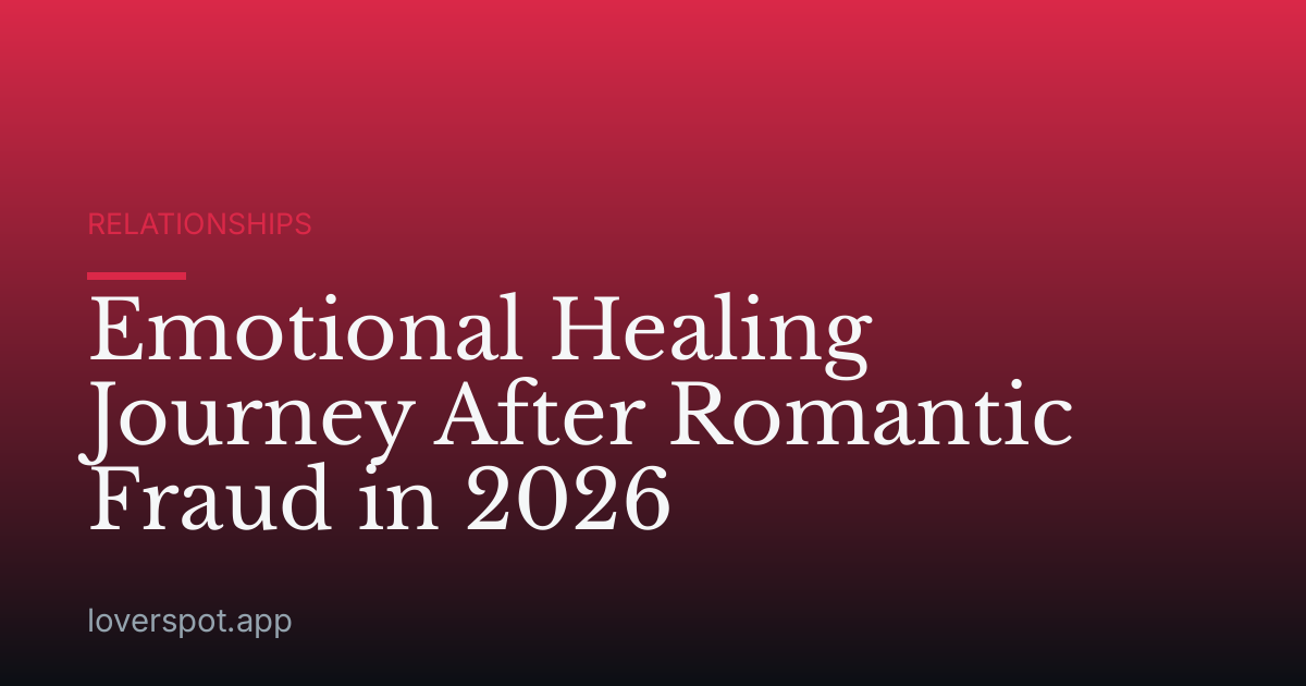 Emotional Healing Journey After Romantic Fraud in 2026