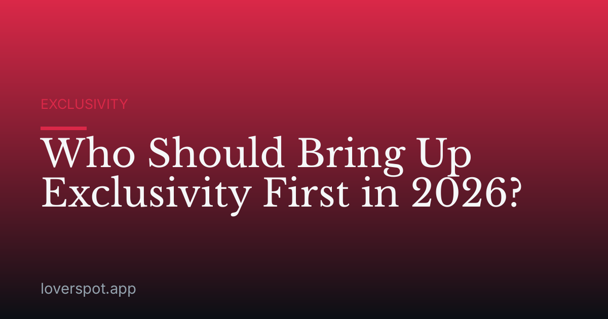 Who Should Bring Up Exclusivity First in 2026?