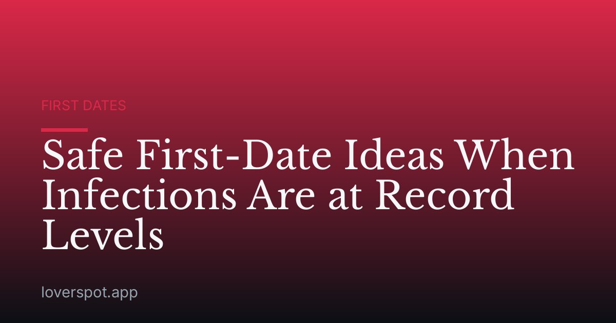 Safe First-Date Ideas When Infections Are at Record Levels