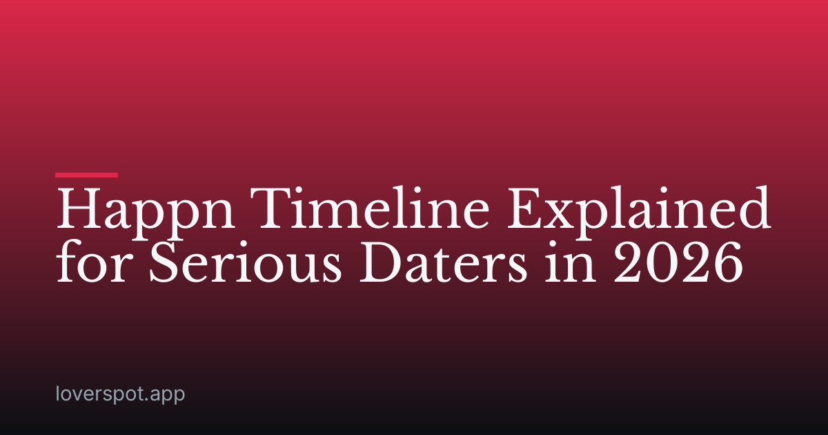 Happn Timeline Explained for Serious Daters in 2026
