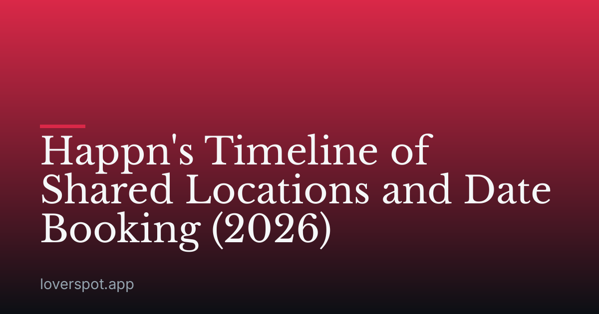 Happn's Timeline of Shared Locations and Date Booking (2026)