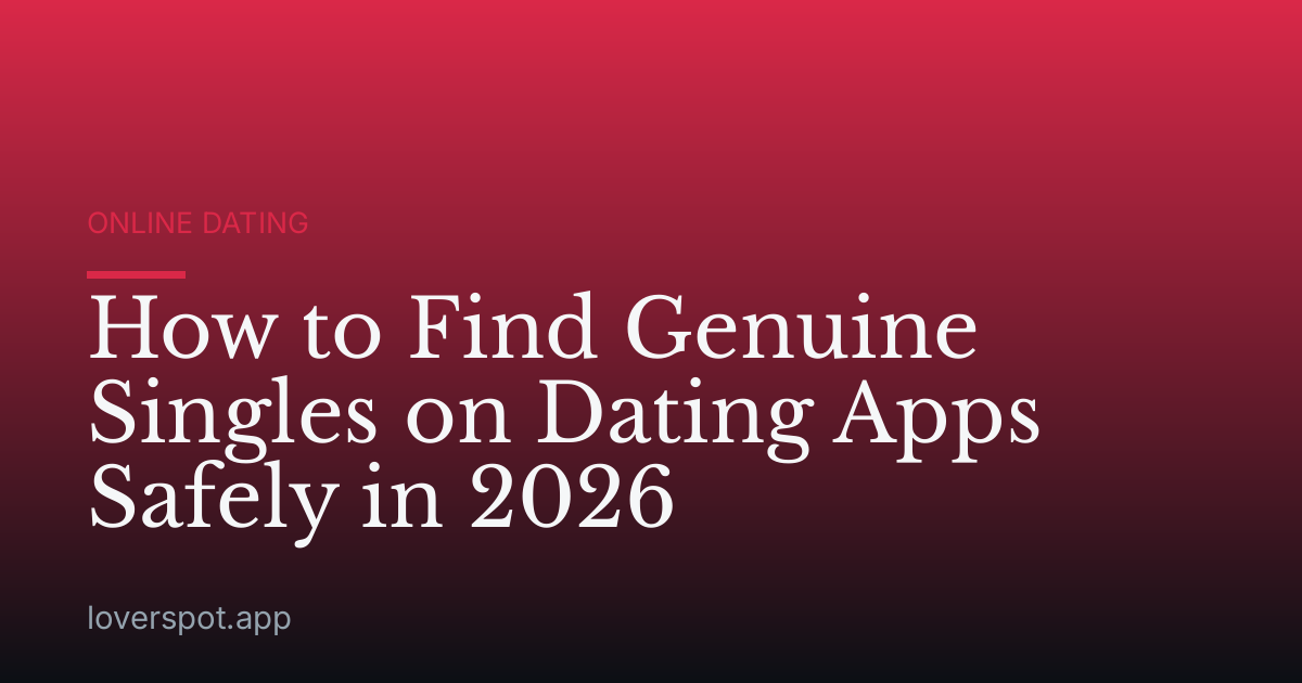 How to Find Genuine Singles on Dating Apps Safely in 2026