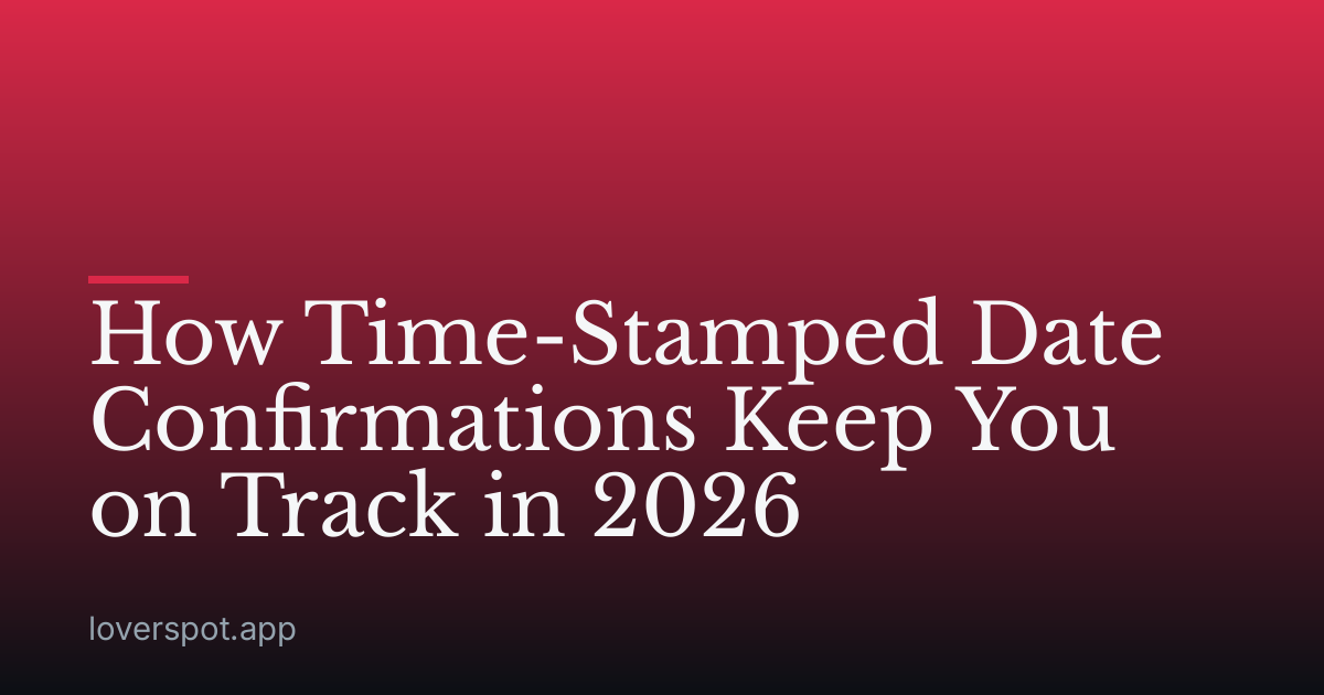 How Time-Stamped Date Confirmations Keep You on Track in 2026