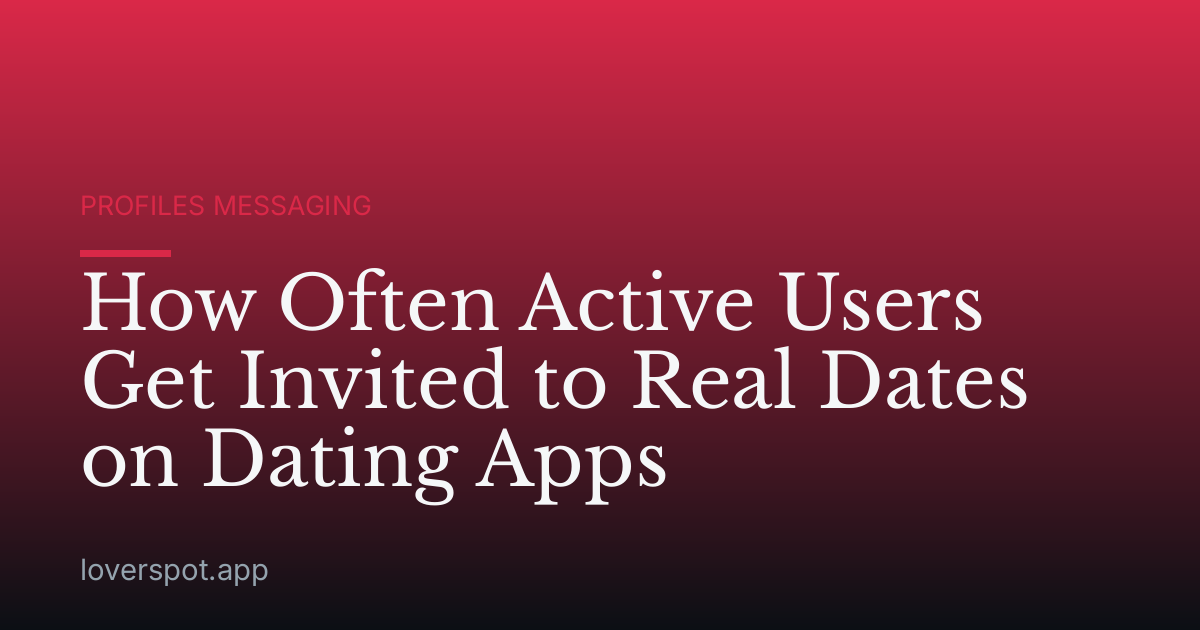 How Often Active Users Get Invited to Real Dates on Dating Apps