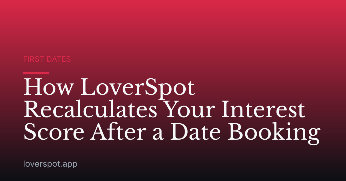 How LoverSpot Recalculates Your Interest Score After a Date Booking