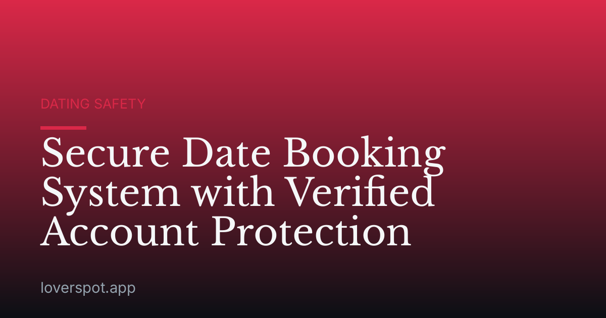 Secure Date Booking System with Verified Account Protection