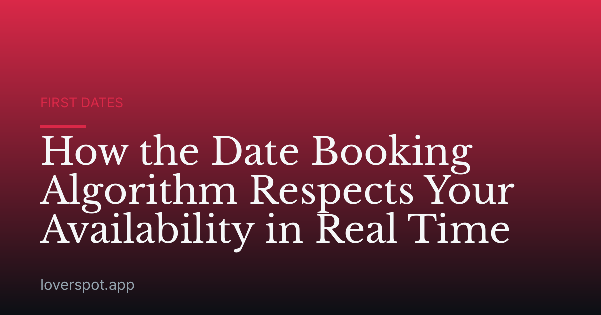 How the Date Booking Algorithm Respects Your Availability in Real Time