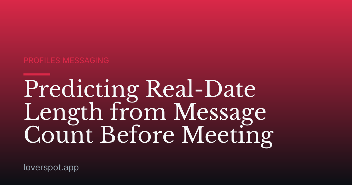 Predicting Real-Date Length from Message Count Before Meeting
