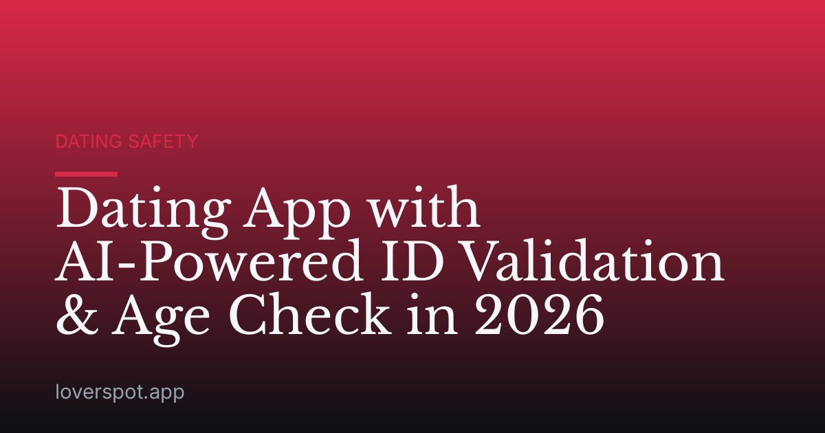 Dating App with AI-Powered ID Validation & Age Check in 2026