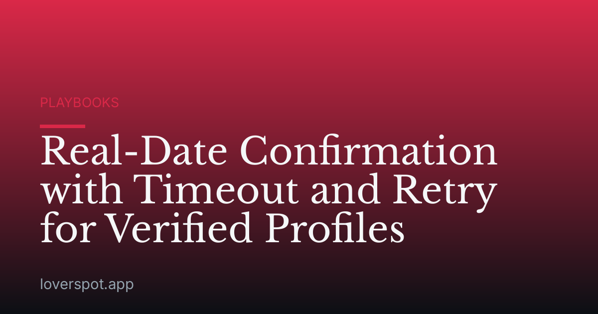 Real-Date Confirmation with Timeout and Retry for Verified Profiles