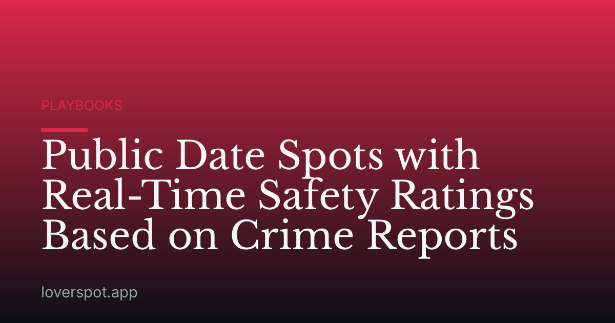 Public Date Spots with Real-Time Safety Ratings Based on Crime Reports