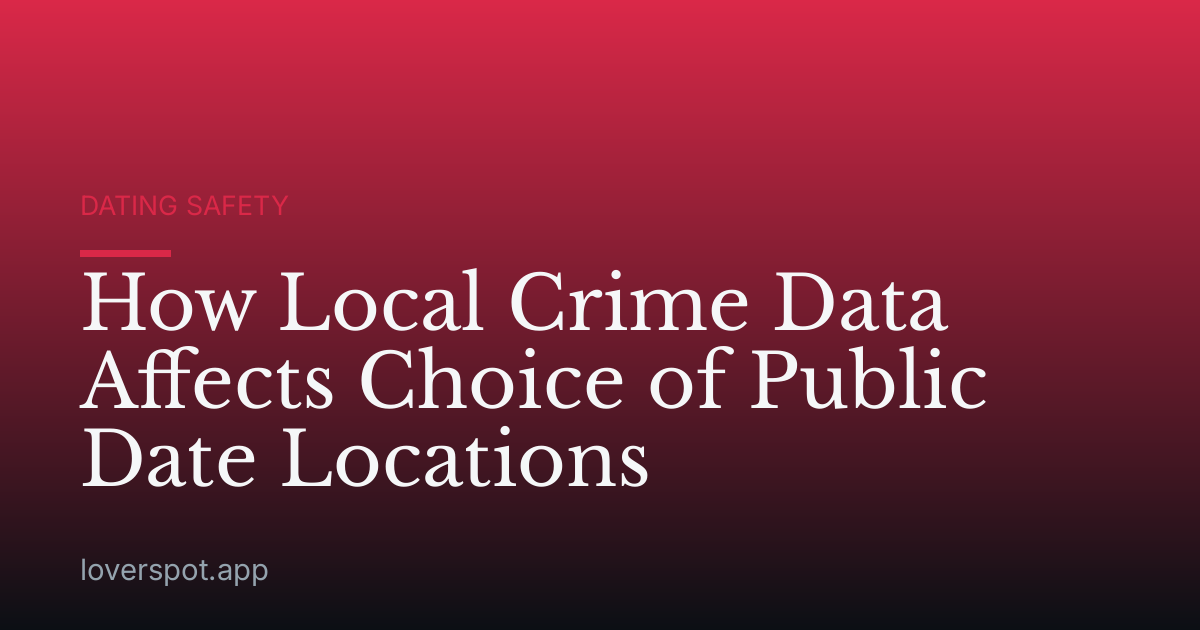 How Local Crime Data Affects Choice of Public Date Locations
