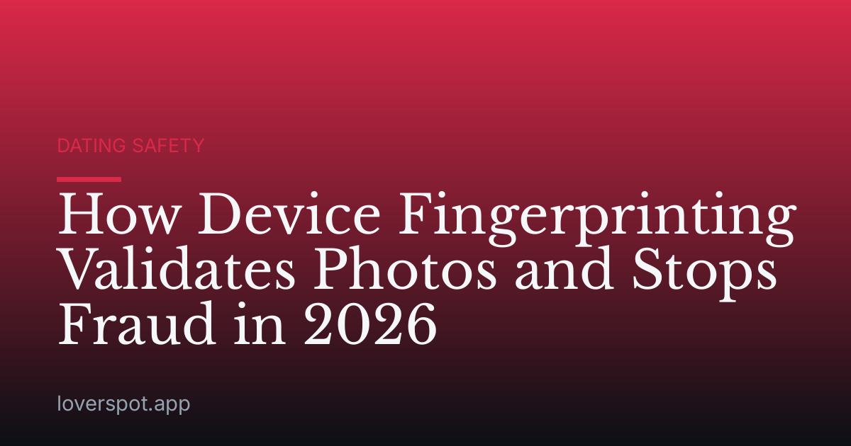 How Device Fingerprinting Validates Photos and Stops Fraud in 2026
