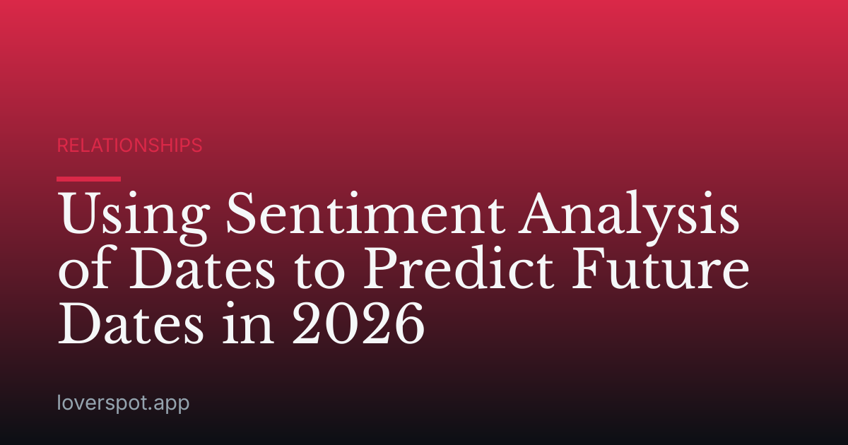 Using Sentiment Analysis of Dates to Predict Future Dates in 2026