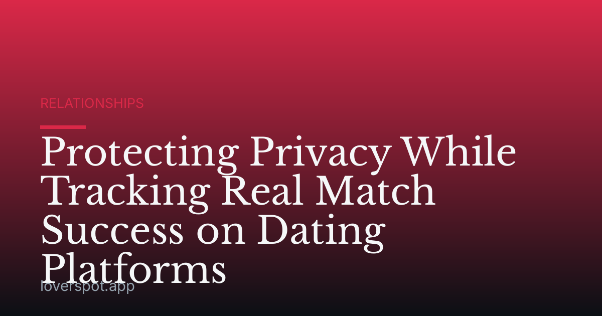 Protecting Privacy While Tracking Real Match Success on Dating Platforms