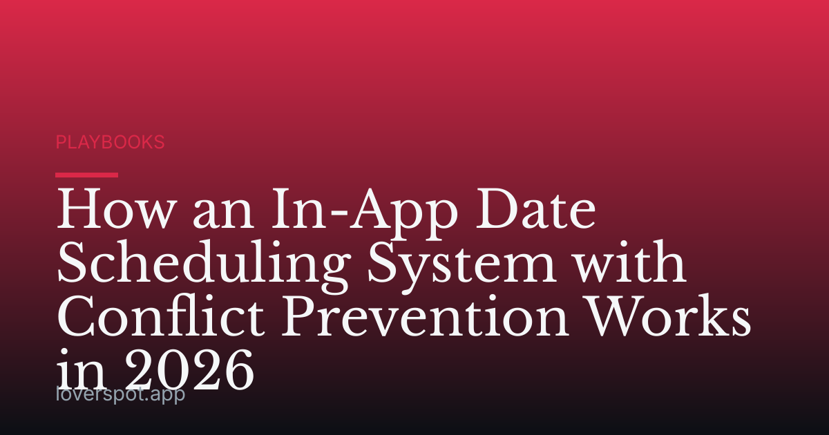 How an In-App Date Scheduling System with Conflict Prevention Works in 2026
