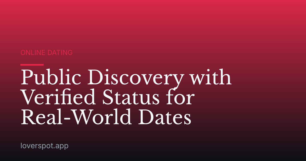 Public Discovery with Verified Status for Real-World Dates