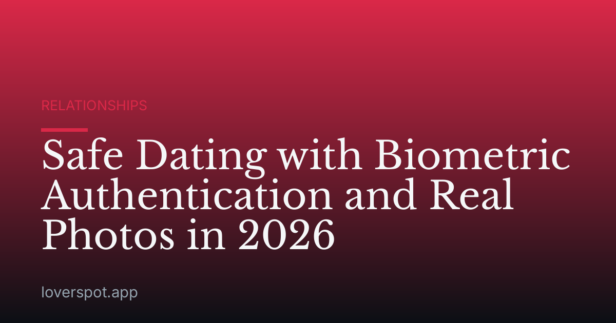 Safe Dating with Biometric Authentication and Real Photos in 2026