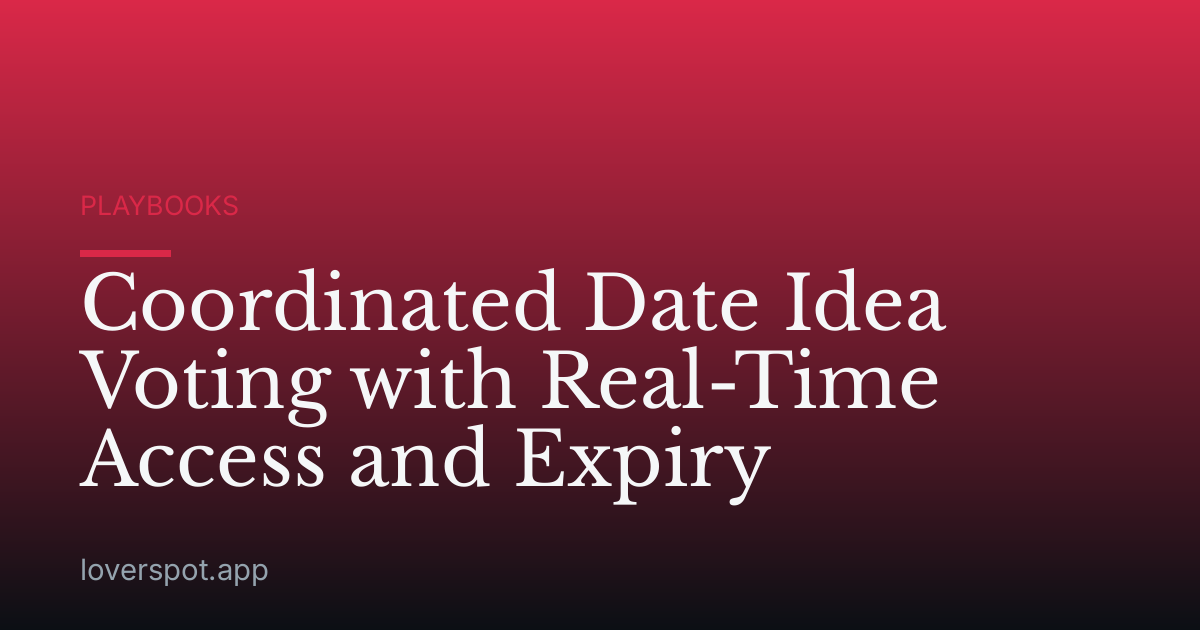 Coordinated Date Idea Voting with Real-Time Access and Expiry