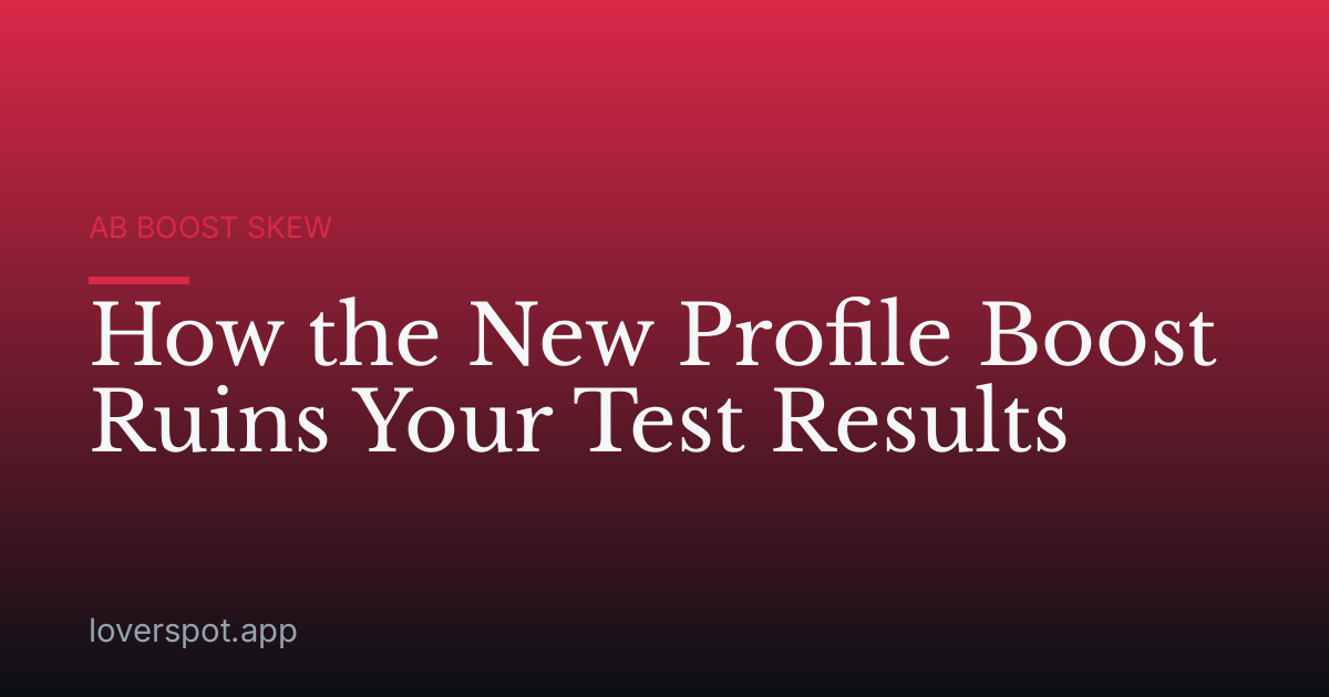 How the New Profile Boost Ruins Your Test Results