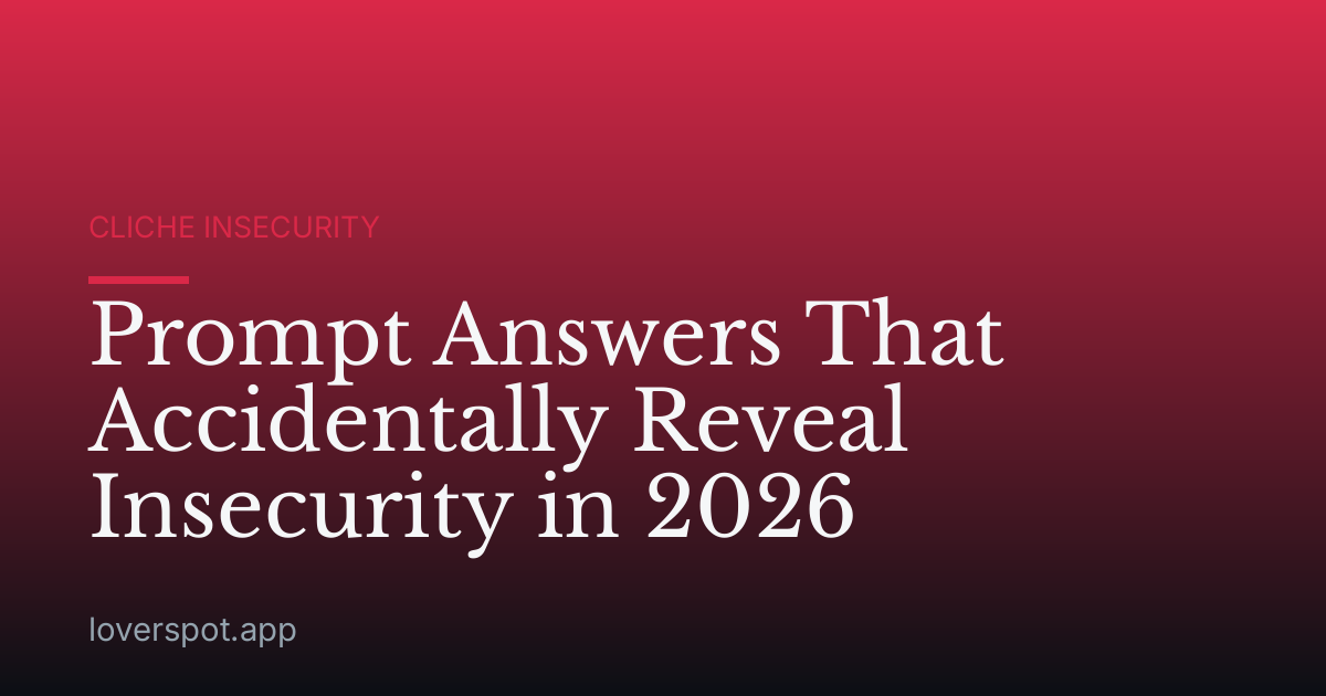 Prompt Answers That Accidentally Reveal Insecurity in 2026